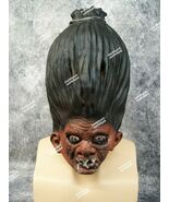 Shrunken Head Illusion Latex Mask Stitched Eyes Voodoo Witch Doctor Haun... - $451.47 MXN