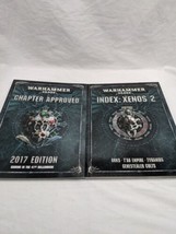 Lot Of (2) Warhammer 40K Expansion Sourcebooks Chapter Approved Index: X... - $332.16 MXN