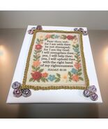 Isaiah 41:10 Inspirational Canvas – Handmade 14x11 Wall Art - $74.25