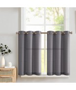 Linen Textured Kitchen Curtains Farmhouse / Cafe Style - 24 Inch Length ... - $328.62 MXN