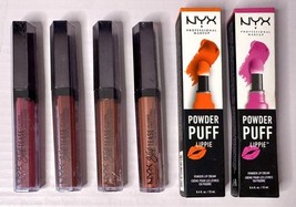 BUNDLE OF 6,  NYX Powder Puff Lippie and Slip Tease Lip Lacquer,  Assort... - $12.98