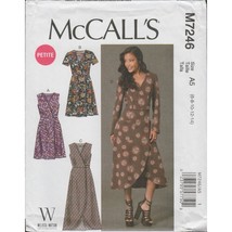 McCall&#39;s 7246 Palmer Pletsch Wrap Dress Pattern Misses &amp; Petite Size 6-14 Uncut - £11.71 GBP