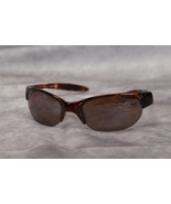 Sunglasses Vintage Fashion Amber Frame Brown Lenses  Wrap Around - $21.48 CAD