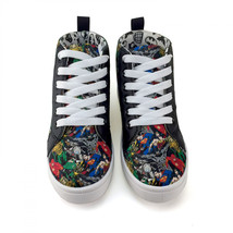 DC Super Hero Collage High Top Boy&#39;s Shoes Black - £31.91 GBP