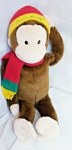 25&quot; Macy&#39;s LE Curious George Plush Doll scarf Hat Big City Monkey 2001 - $34.65