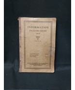 1925 Original Instruction Manual Book Packard Eight Motor Car 236-243  - $1,116.22 MXN