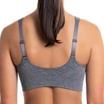 PUMA Womens Removable Cups Racerback Sports Bra 1 Pack Size Small Color Gray - £35.05 GBP