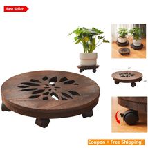Rolling Plant Dolly with Lockable Wheels - Perfect for Home and Garden D... - $52.42