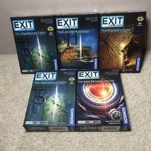 Exit: The Game Mystery Games Lot of 5 (4 Different) Please See Description! - £15.53 GBP