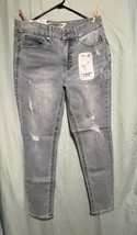 Seven 7 Tummyless High Rise Skinny Jeans Size 12 Amsterdam Color Distressed - £35.05 GBP