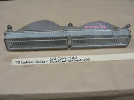 Oem 78 Cadillac Seville Left Front Clear Turn Signal Marker Park Light Lens - £66.16 GBP