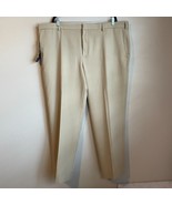 Savane Performance Dress Pants Slacks Size 44W 30L Khaki Comfort Waistba... - $29.02