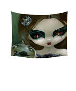 Faces of Faery #201 Black Swan Ballerina Girl Tapestry - $40.61 CAD+