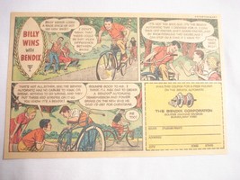 1963 Color Ad Billy Wins With Bendix Automatic Bicycle Brakes, Elmira, N.Y. - £6.26 GBP