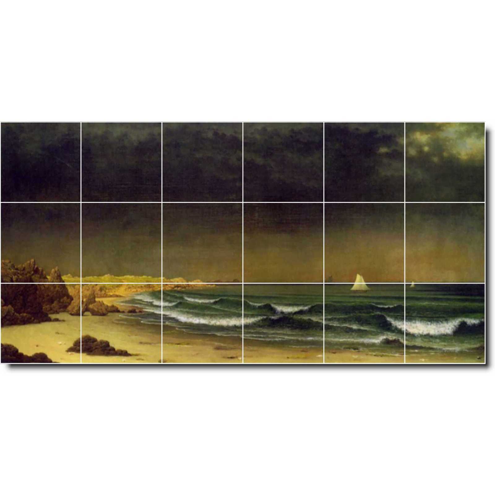 Heade martin approaching storm beach near newport