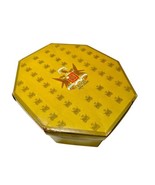 Knox New York Vintage 1950&#39;s Gold Octagon Shape Cardboard Hat Box With I... - $34.20 CAD