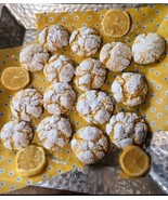 Lemon Crinkle Cookies. Homemade.  ONE Dozen  - $222.21 MXN