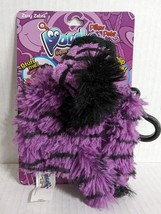 Pillow Pets Poucheez  Zany Zebra Bag Charm Squeeze Me! Stuff Me! Clip Me! Purple - $8.32