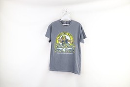 Vintage Mens Small Faded Spell Out Traverse City Beach Bums Baseball T-Shirt - £31.10 GBP