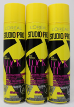L'Oreal Lock it Weather Control Hair Spray Extra Strong Hold (#4) Lot of 3 - $27.60