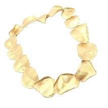 Authentic! Tiffany &amp; Co Angela Cummings 18k Yellow Gold Rose Petal Necklace 1979 - £14,734.74 GBP