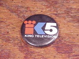Vintage King 5 Television, Seattle Washington Area Promotional Pinback Button, P - £7.15 GBP