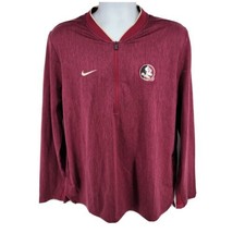 Nike Dri-Fit Florida State Seminoles FSU 1/4 Zip Long Sleeve Pullover Sh... - £26.01 GBP