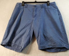 Eddie Bauer Shorts Womens Size 12 Blue 100% Cotton Pockets Belt Loops Pu... - $15.69