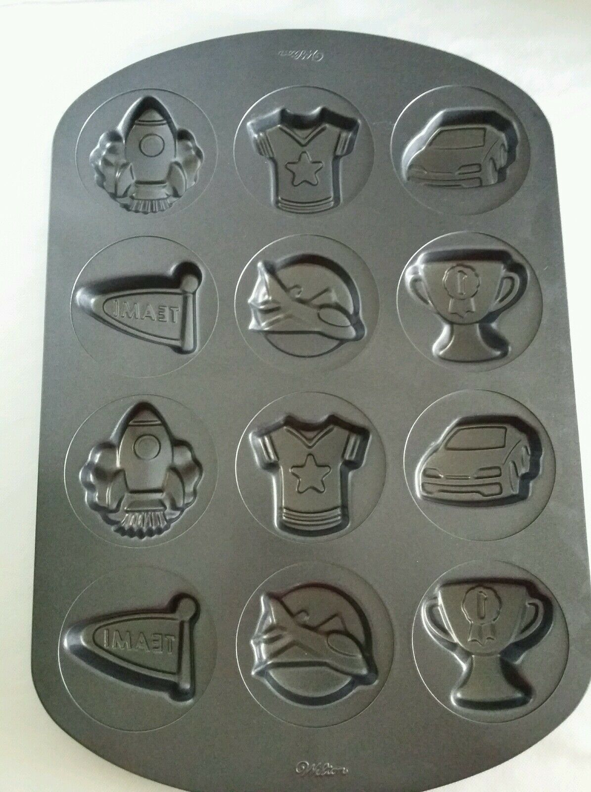 Primary image for Wilton 12 Cavity Boy Themed Cookie Pan 2105-0309