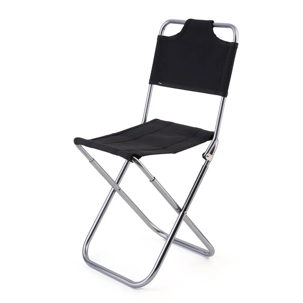 Backrest Lightweight Portable Folding Oxford Aluminum Chair Stool Seat for - £17.52 GBP