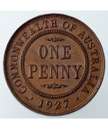 1927-M Australia Penny Brown Color, AU Condition KM #23 - $2,734.94 MXN
