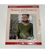 Husqvarna Viking Embroidery Disk 119 Flowers &amp; Frames for Designer 1 &amp; PC - £14.73 GBP