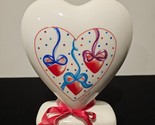 Sandra Boynton Heart Balloon Vintage 1991 Ceramic Vase Bank/Decor - $22.24