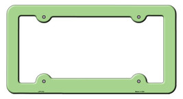 Lime Green Solid Novelty Metal License Plate Frame LPF-013 - £14.81 GBP