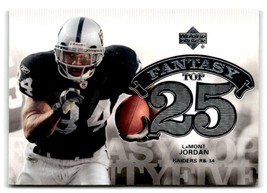 2006 Upper Deck #F25-JO LaMont Jordan Fantasy Top 25 - $1.73