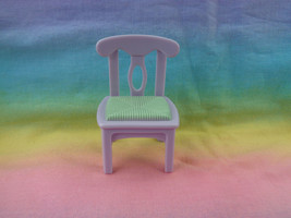 Vintage 1993 Fisher Price Loving Family Kitchen Dining Room Chair Lavender - £3.09 GBP