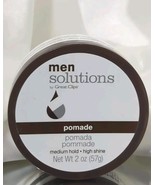 Great Clips Men Solutions Hair Pomade Medium Hold High Shine 2 oz New - $32.25 CAD