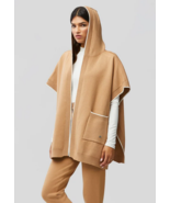 Womens Yara Hooded Wrap Knitted Cape Toffee Color One Size SOIA &amp; KYO $1... - £36.07 GBP