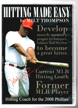 Hitting Made Easy, dvd, by Milt Thompson - baseball - $7.50