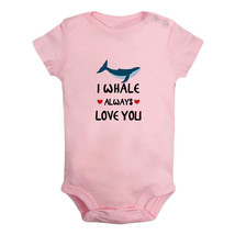 I Whale Always Love You Funny Romper Newborn Baby Bodysuit Jumpsuit Kids Outfits - £8.21 GBP+