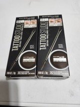 Maybelline (2 Pack) Tattoo Studio Brow Pomade 0.106oz 382 Black Brown NEW - $13.99