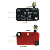 V-155-1C25 Micro Limit Switch Short Roller Lever Arm SPDT Snap Action LO... - $12.61