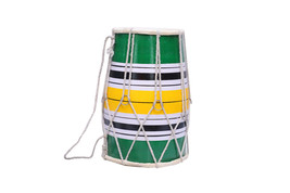 Baby wooden doori Dholak musical instrument colour multi 12 inch dholki ... - £78.33 GBP