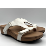 Vionic Sandals Womens Size 7 Ellie White Snake Wedge Slide Platform Slip... - $44.51 CAD