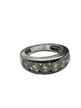 Sterling Silver dP Doug Paulus Signed 6 Channel Set Stone Ring Size: 9 - £27.69 GBP