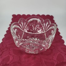 Vintage Decorative Fruit Bowl, French Cut Glass, Dish, Fleur De Lys, Mid... - £21.55 GBP