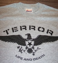 TERROR Life and Death T-Shirt Band YOUTH LARGE 14-16 NEW - £14.64 GBP