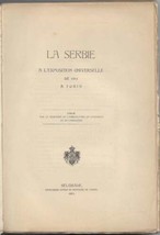 La Serbie A l&#39;exposition universelle 1911 Turin International Fair Italy - £74.24 GBP