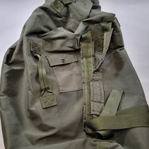 Military Duffel Bag Rucksack Olive Green Nylon Heavy Duty Army Duffel USGI - £14.62 GBP