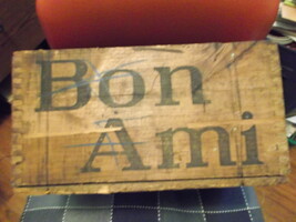 Bon Ami Cleanser Dovetail Wooden Box with Ad - £137.04 GBP